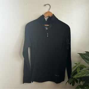 Merrell Black Runner Quarter-Zip Pullover